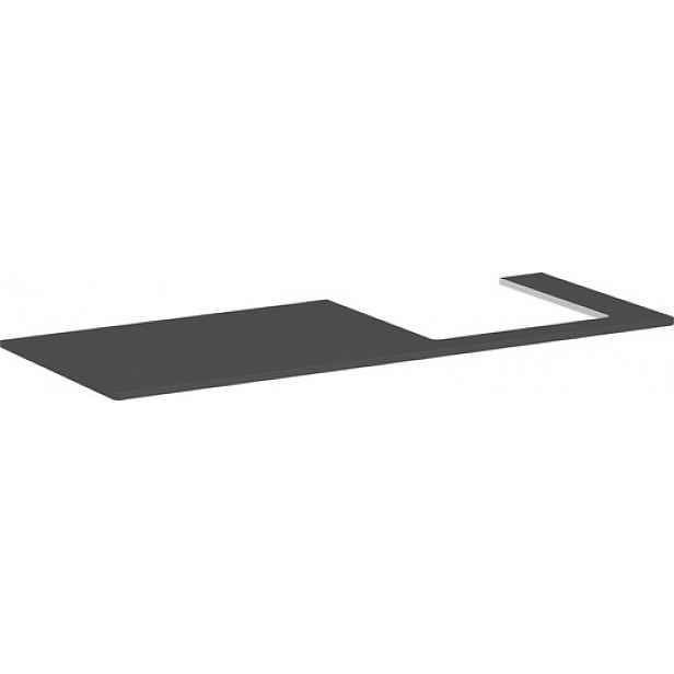 Deska pod umyvadlo Hansgrohe Xelu Q 136x1,6x55 cm šedá matná 54098910