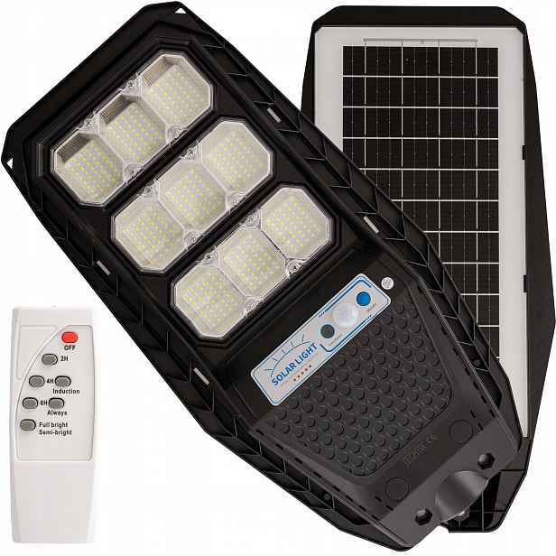 Solární Lampa Pouliční Lampa Led 300W 3000LM IP66 Senzor Ovladač Výkonný
