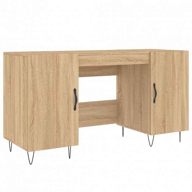 vidaXL Psací stůl dub sonoma 140 x 50 x 75 cm kompozitní dřevo