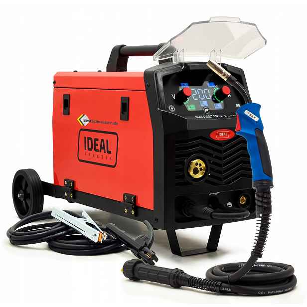 Svařovací stroj Ideal Praktik Mig 211 Led Synergic Led Mma Tig Synergia 230V
