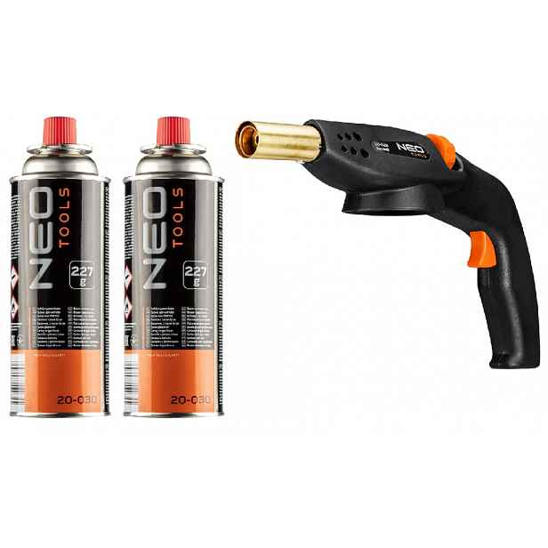 Neo Tools Natahovací plynový hořák Náboje Set