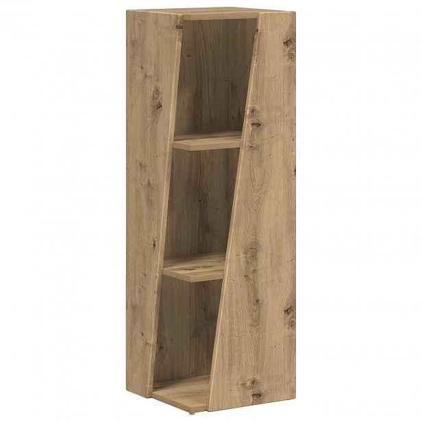 vidaXL Boční police 33 x 32 x 100,5 cm Kompozitní dřevo Artisanový dub