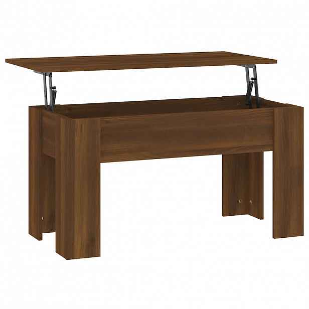 vidaXL Konferenční stolek hnědý dub 101 x 49 x 52 cm kompozitní dřevo