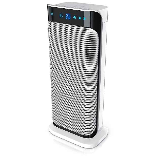 Keramický Termoventilátor 2000 W, Věžový Ohřívač, Dálkové Ovládání, Oscilace, Časovač