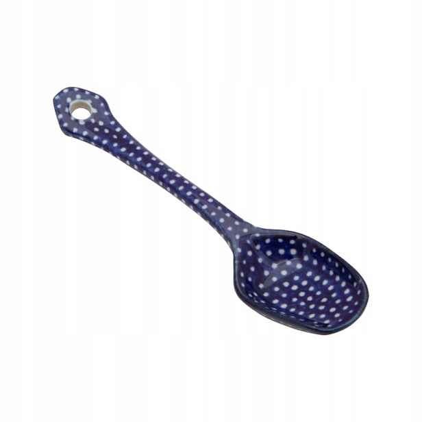 Lžička 13.5 cm Umělecká keramika Bolesławiec Unikát U1123 Tečky
