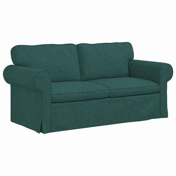 vidaXL Pohovka Tmavě zelená 175 x 82 x 80 cm textil