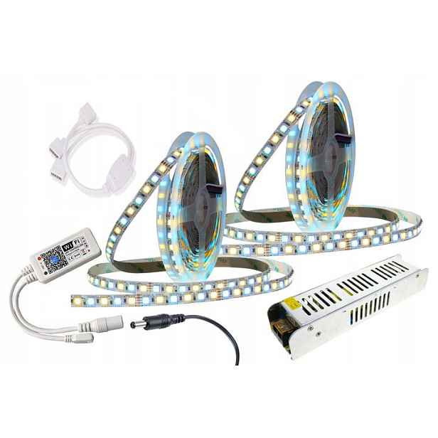 Set Led pásek Rgbw 10 m WiFi Ios Android