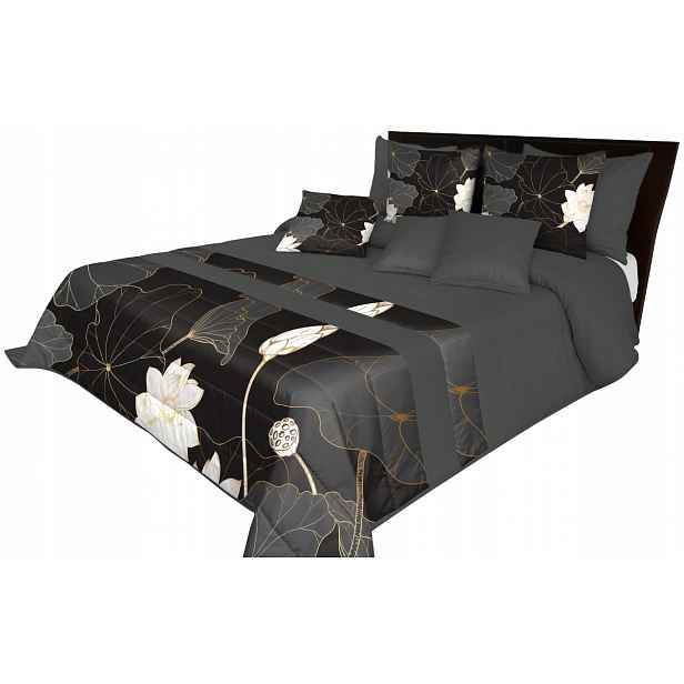 Prošívaný Přehoz 220x240 Na Postel Květiny Elegantní