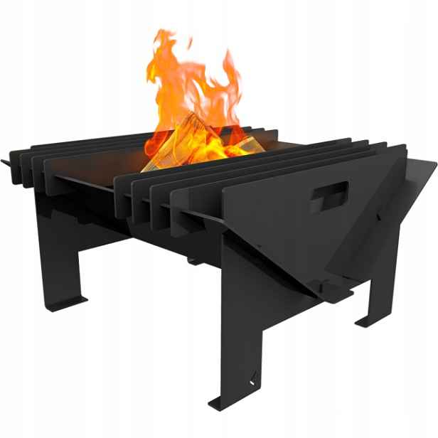 Zahradní ohniště Ohniště Grill 58 cm Kratki Gamela Ocelové s úchyty