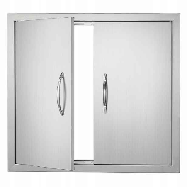 Dvojité grilovací dveře z nerezová ocel 91,5 x 53,3 cm premium