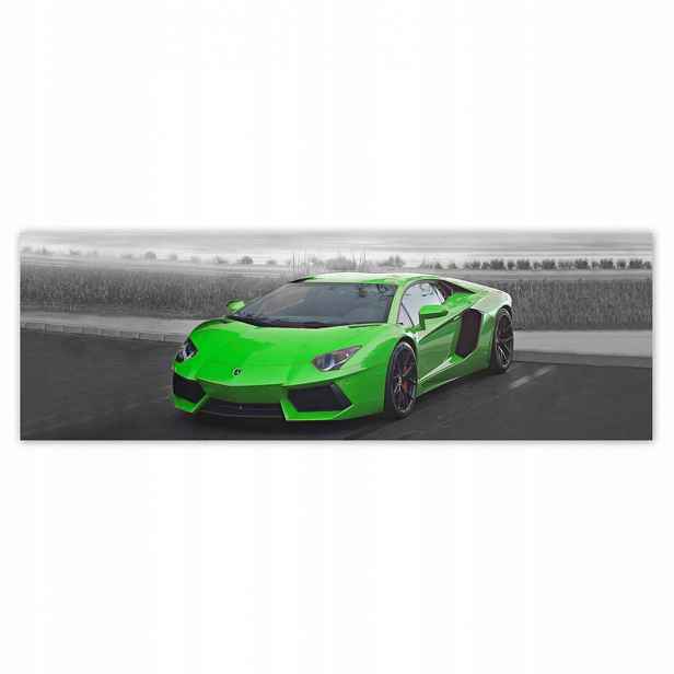 Plakáty 200x66 Limetkové sportovní auto