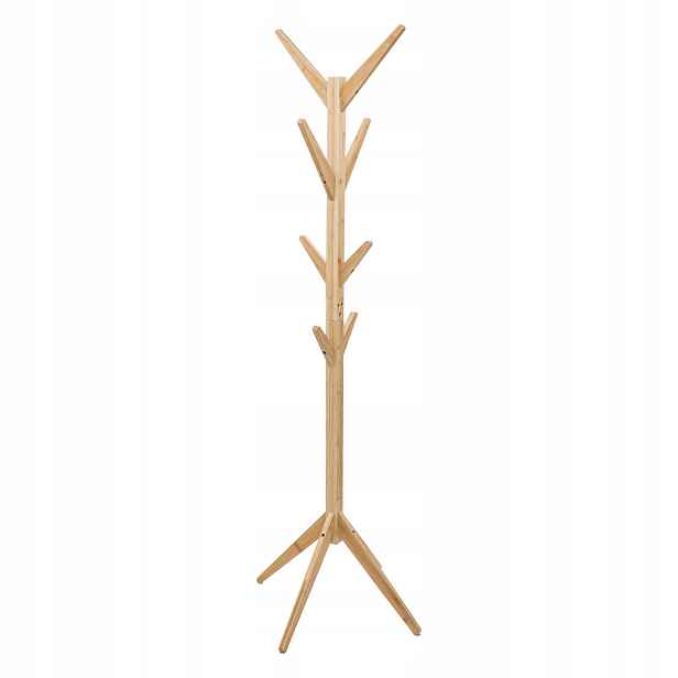 Bambusový stojan na oblečení Tree, 8 háčků, 178 cm
