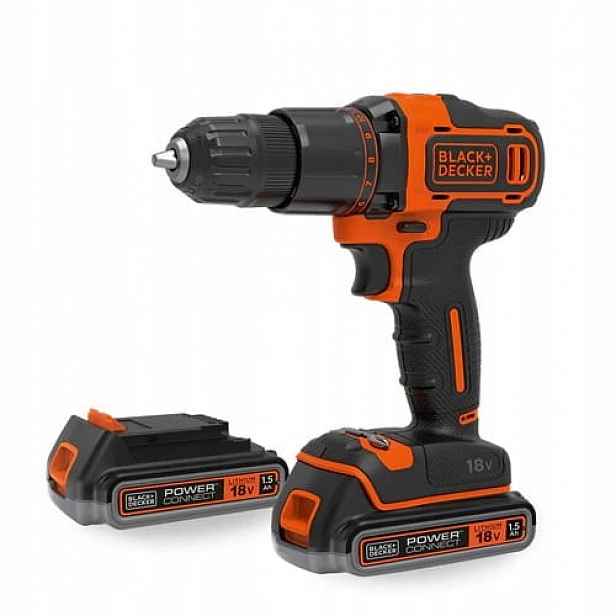 Black Decker BDCDC18B Aku Šroubovák 18V 2x1,5Ah