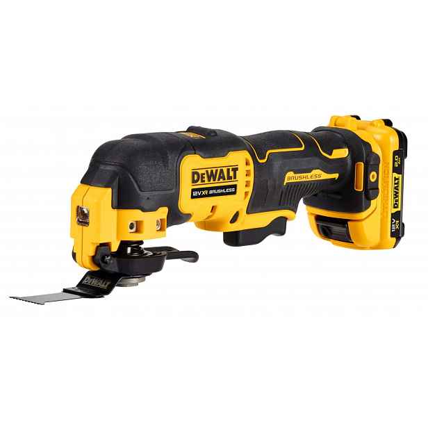 DeWALT - 12V AKU oscilační multibruska s příslušenstvím, 2x aku 2,0 Ah XR, nabíječka DCS353D2