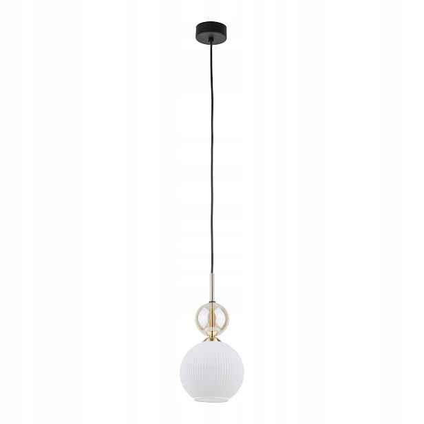 Závěsná lampa Sophia černá stínidlo bílá 1xE14 koule Osvětlení Interiéru IP20