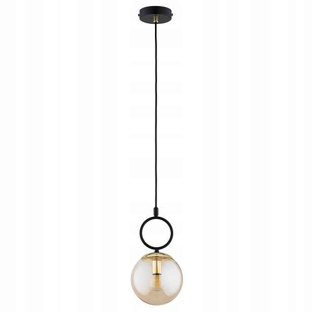 Alfa Lister závěsná lampa černo-jantarové zlato 1xE14 10W IP20