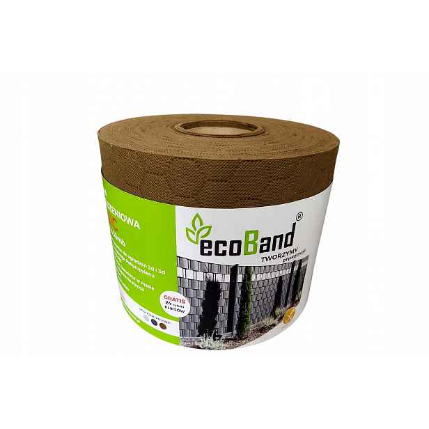Stínící panelové pásy Luxome ecoBand hnědá 19,3x48 m klipsy