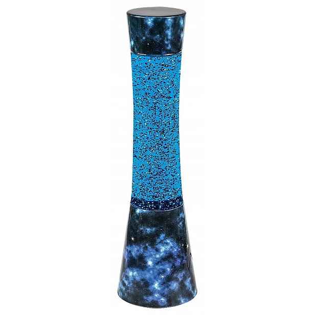Velká lampa Láva Lampa Lava brokátová Modrá modrá glitter Minka 007026