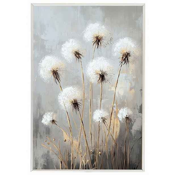 Plakát Rámeček Hliníková Grafika Příroda Zahrada Květiny Pampeliška Boho 40x60