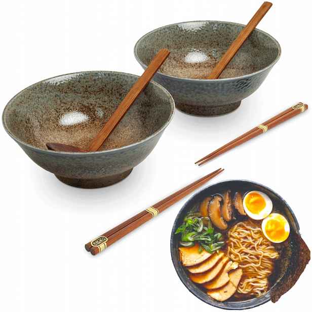 Sada misek a tyčinek na polévku a těstoviny Ramen Motiv Ki