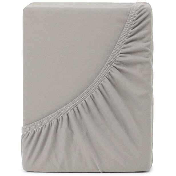 4Home Jersey prostěradlo IDEAL taupe, 120 x 200 cm