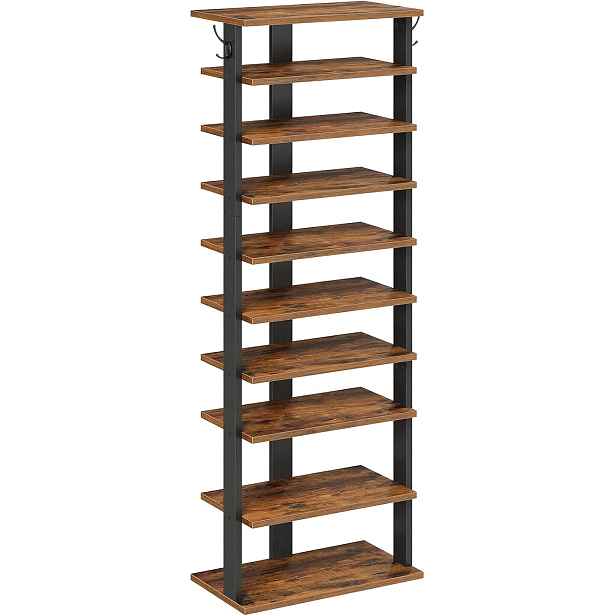 Botník Vasagle Kloudy 50 cm černý/hnědý II
