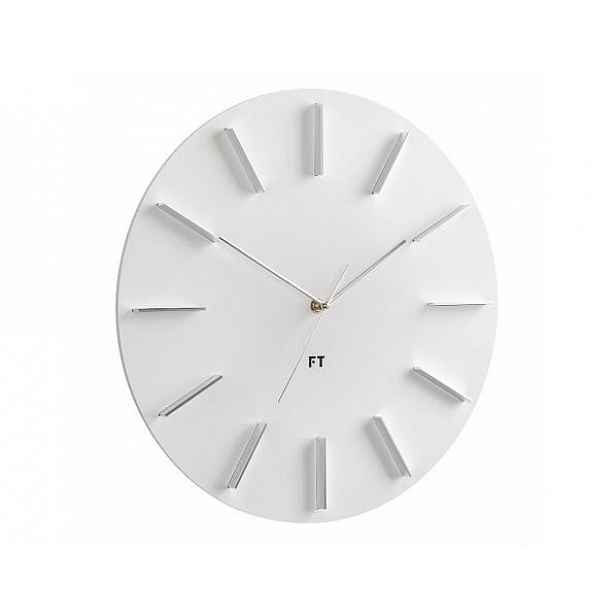 Designové nástěnné hodiny Future Time FT2010WH Round white 40cm