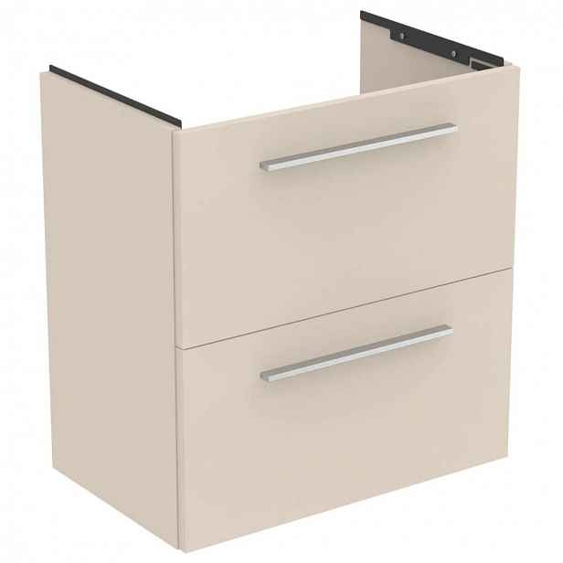 Ideal Standard i.Life S - Skříňka pod umyvadlo, 60x38x63 cm, 2 zásuvky, matná písková T5293NF
