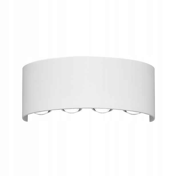 Italux Ortelo venkovní nástěnné svítidlo Led 8W 3000K IP54 bílé 22 cm