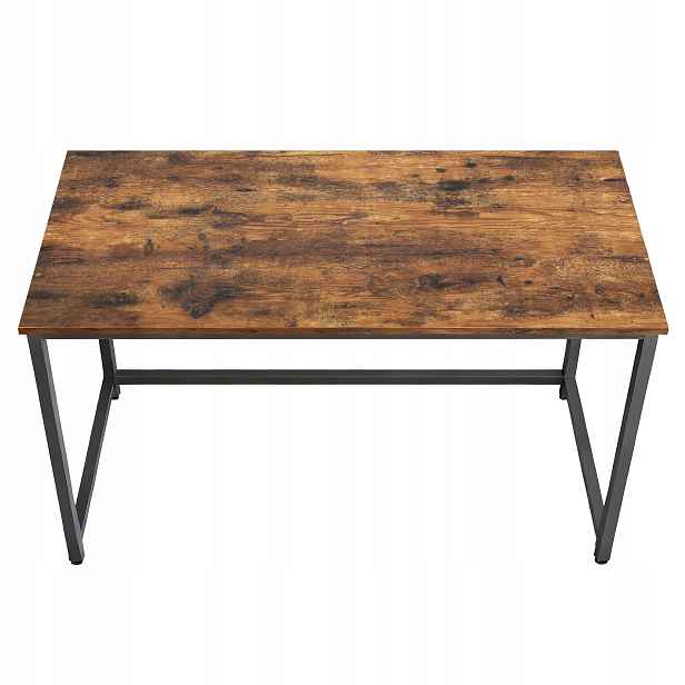 Obdélníkový psací stůl pod notebook Songmics 120 x 60 x 76 cm dub rustikální