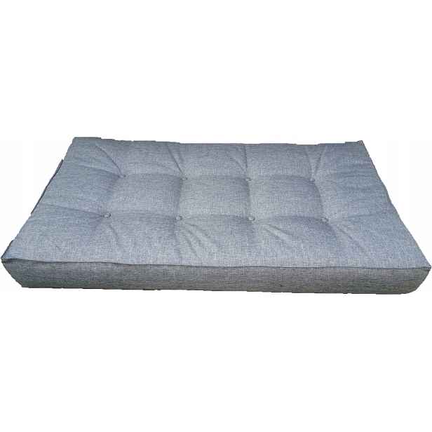 Polštář na Paletu 120 x 60 Silver 23 Šedý
