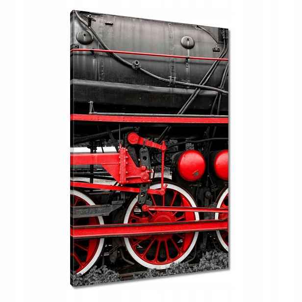 Obrazy 60x90 Červená hnací kola