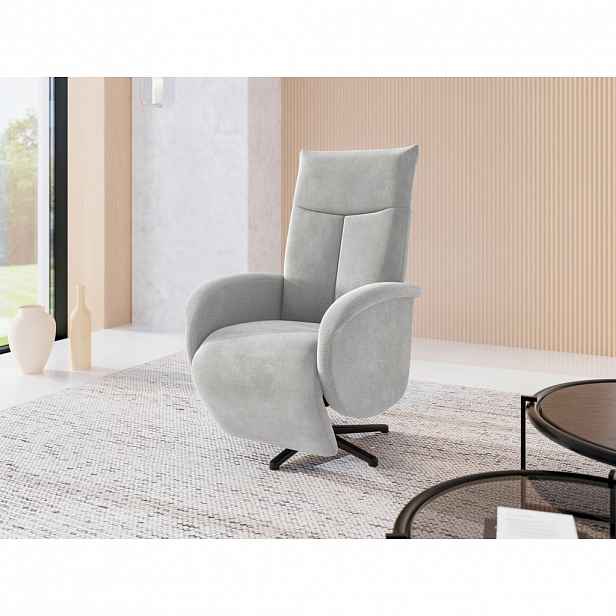 Sit & More RELAXAČNÍ KŘESLO, textil, barvy stříbra