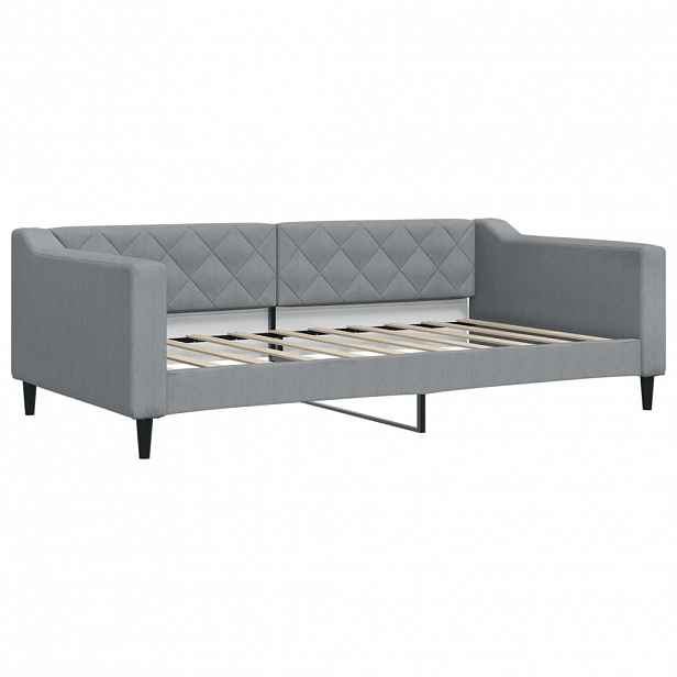 vidaXL Válenda světle šedá 100 x 190 cm textil