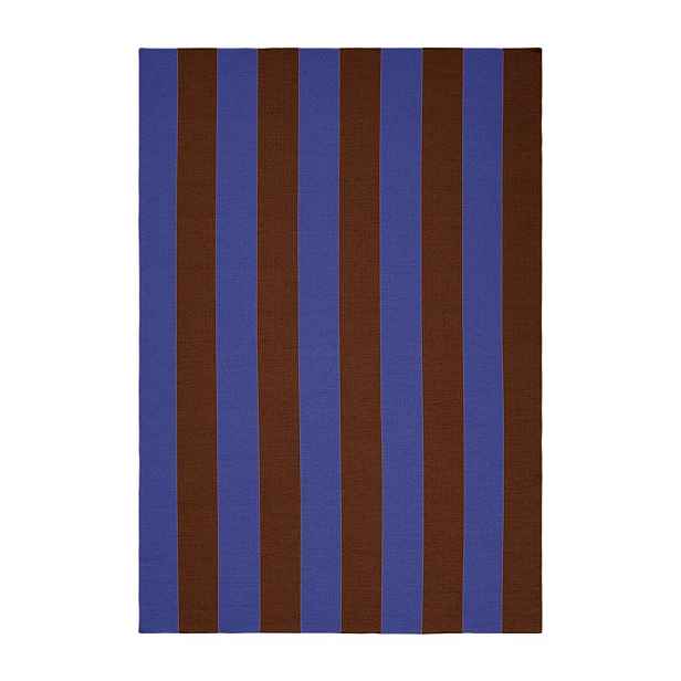 Modrý/hnědý ručně tkaný koberec s příměsí vlny 200x300 cm Sissel – Jotex