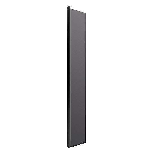 Otočná zástěna 35x200cm SAT Walk-in, černá, kouřové sklo, SIKOWIROZC