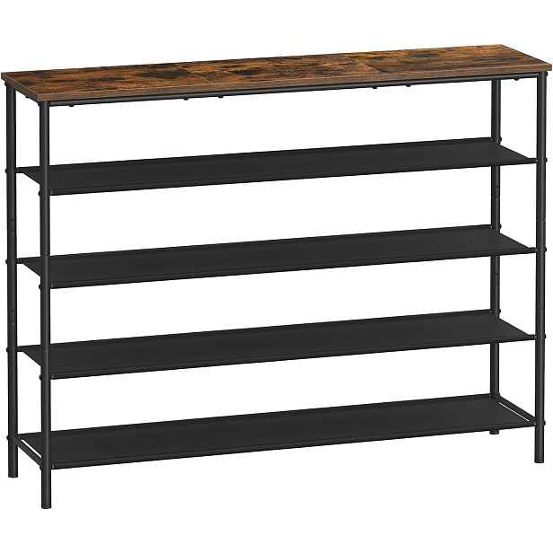 SONGMICS Botník Vasagle Kua 120 cm hnědý/černý