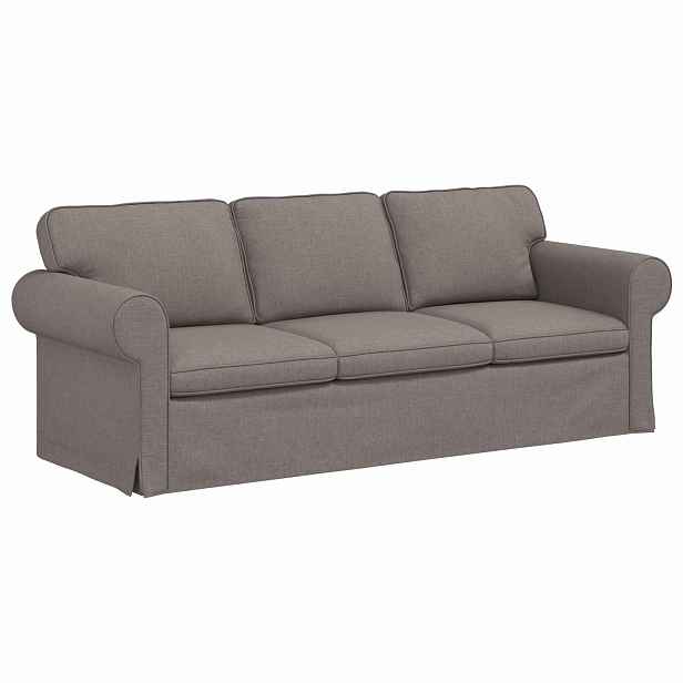 vidaXL Pohovka Taupe 215 x 82 x 80 cm textil