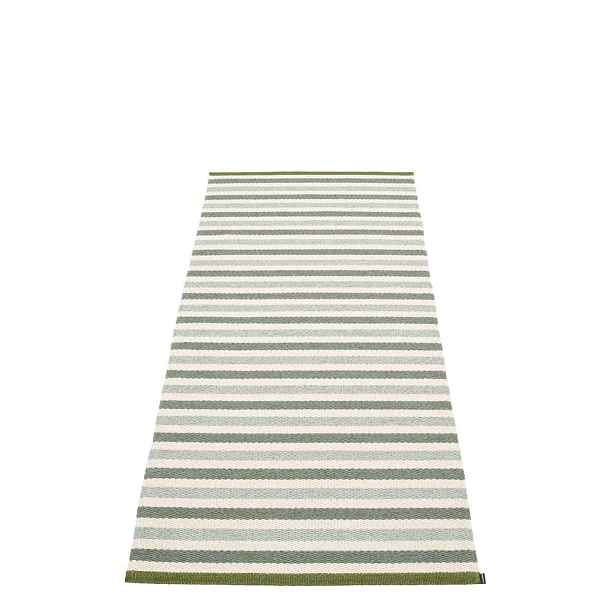Zeleno-krémový vnitřní a venkovní běhoun 85x200 cm Teo Sage – Pappelina