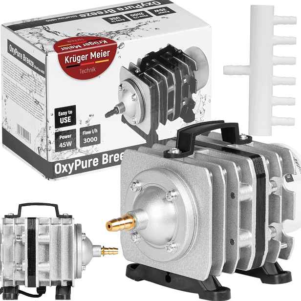 Provzdušňovač Vzduchové Čerpadlo Do Jezírka 6000 L/h 45W 6 Výstupů