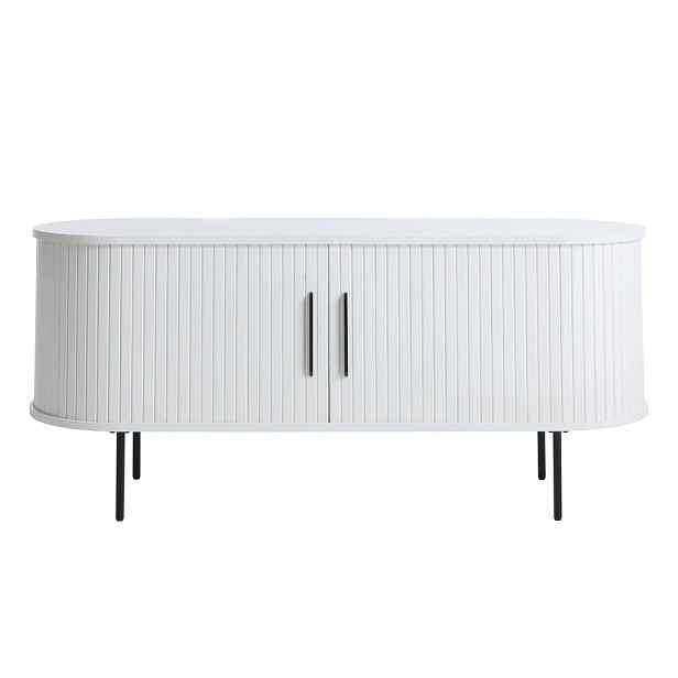 Bílý TV stolek 120x56x40 cm Nola – Unique Furniture