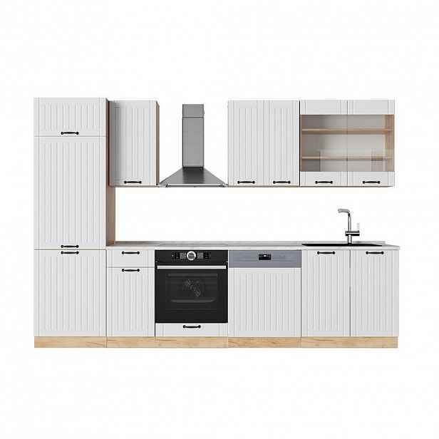 Vicco KUCHYŇSKÝ KOUT Fame-Line Bílý venkovský dům 300 cm , PD Mramor