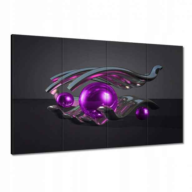 Obrazy 120x80 Fialové koule