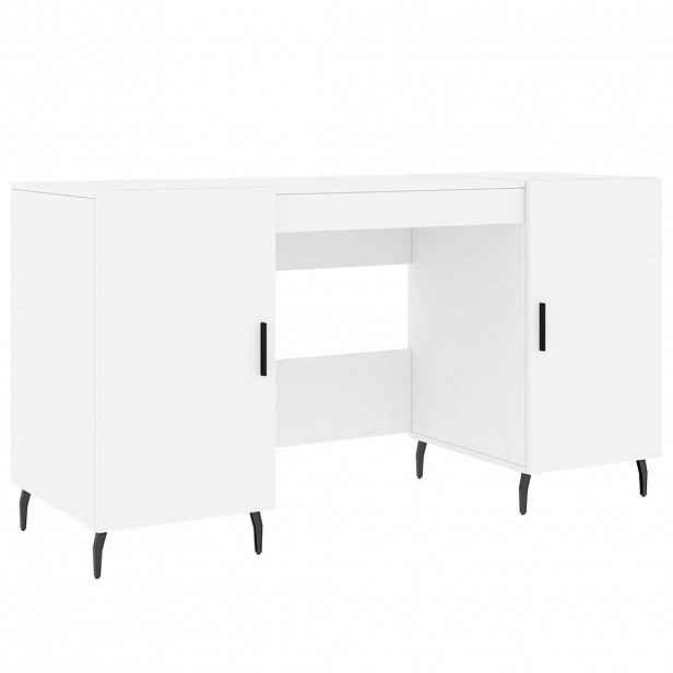 vidaXL Psací stůl bílý 140 x 50 x 75 cm kompozitní dřevo