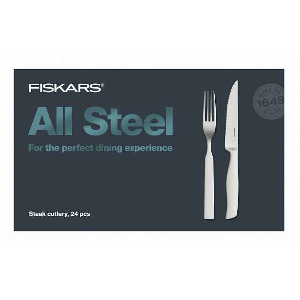All Steel souprava steakových příborů 24ks, matná