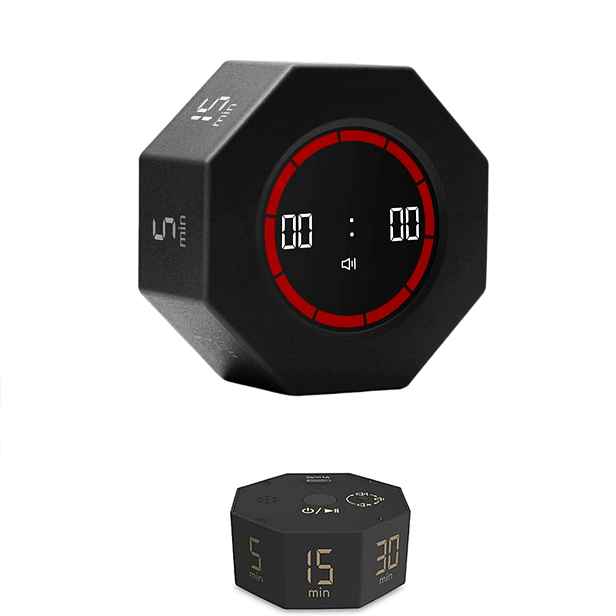 Cube Časovač Gravity Senzor Flip Cvičení Časovač Se 3 Režimy Připomenutí