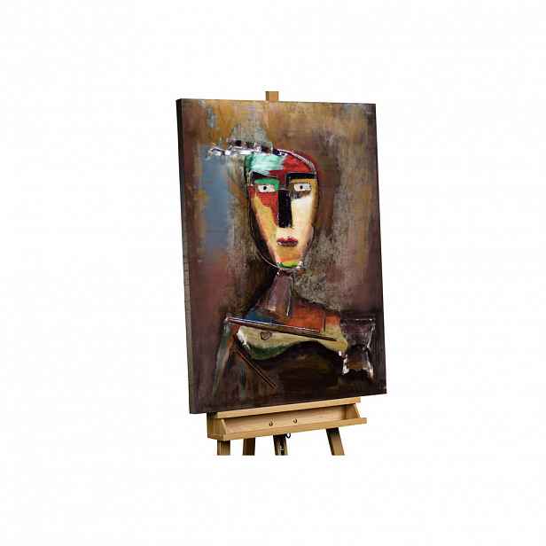 KUNSTLOFT KOVOVÝ OBRAZ DVORNÍ ŠAŠEK, 75/100 CM