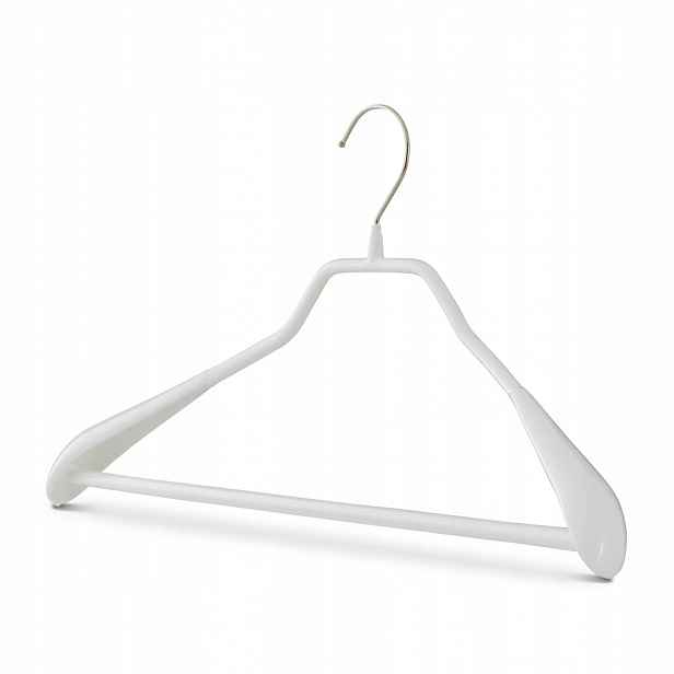 Mawa kovové ramínko Bodyform, protiskluzové, s tyčí, rozšířené konce, 42 cm