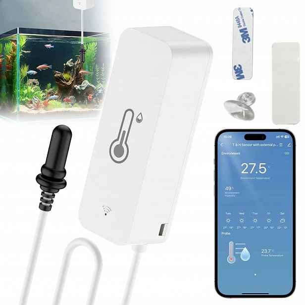 Teploměr, Vlhkoměr, Senzor Teploty A Vlhkosti, Aplikace Wifi Smart
