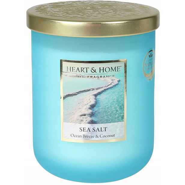 Velká Svíčka Heart & Home Sea Salt Ocean Breeze & Coconut Sójová Svíčka